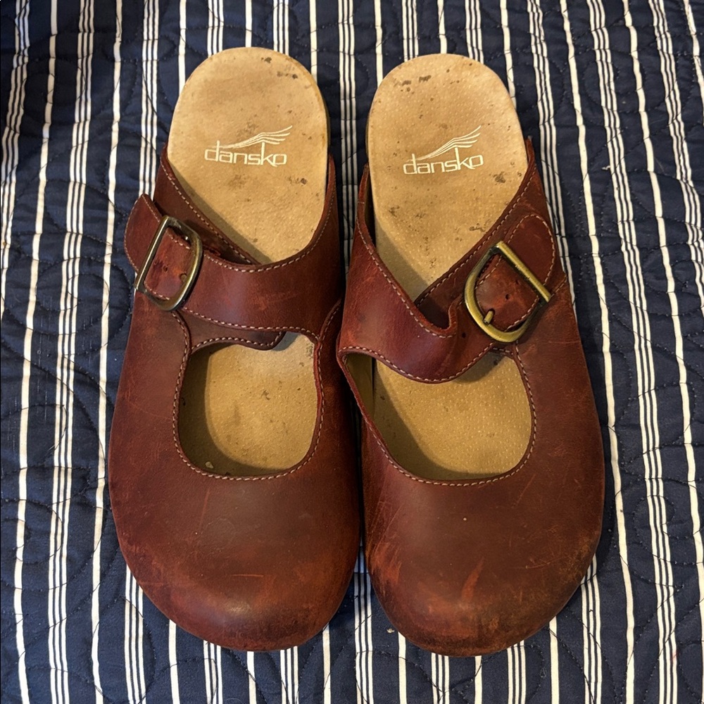 Dansko Burgundy Clogs